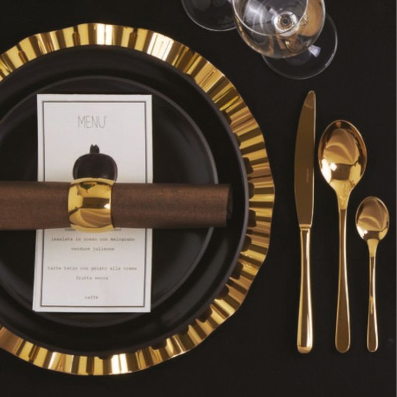 Sambonet Taste 24 cz. zestaw sztućców złoty