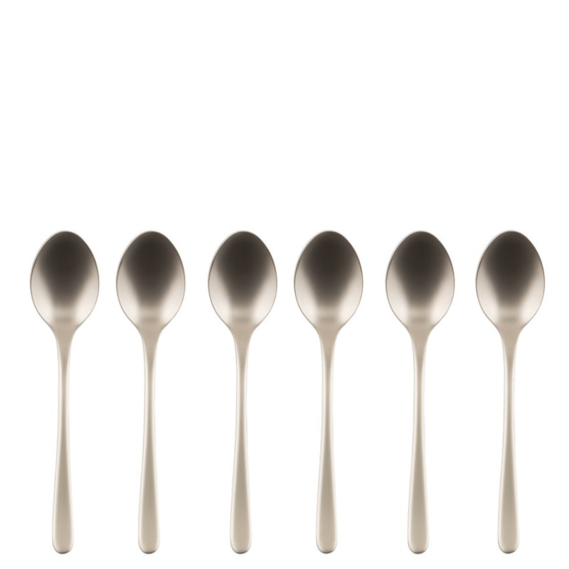 Sambonet Taste zestaw 6 łyżeczek mokka szampan antique