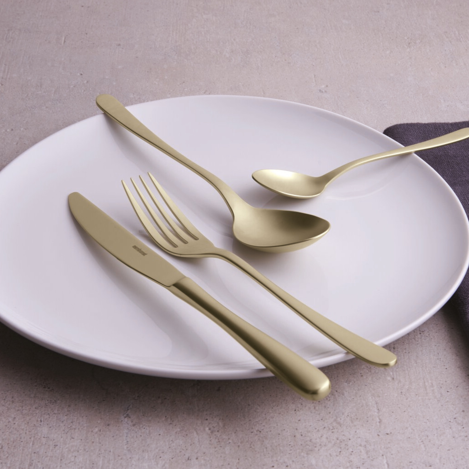 Sambonet Taste zestaw 6 łyżeczek mokka szampan antique