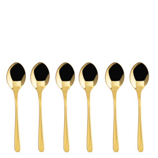 Sambonet Taste zestaw 6 łyżeczek mokka złoty