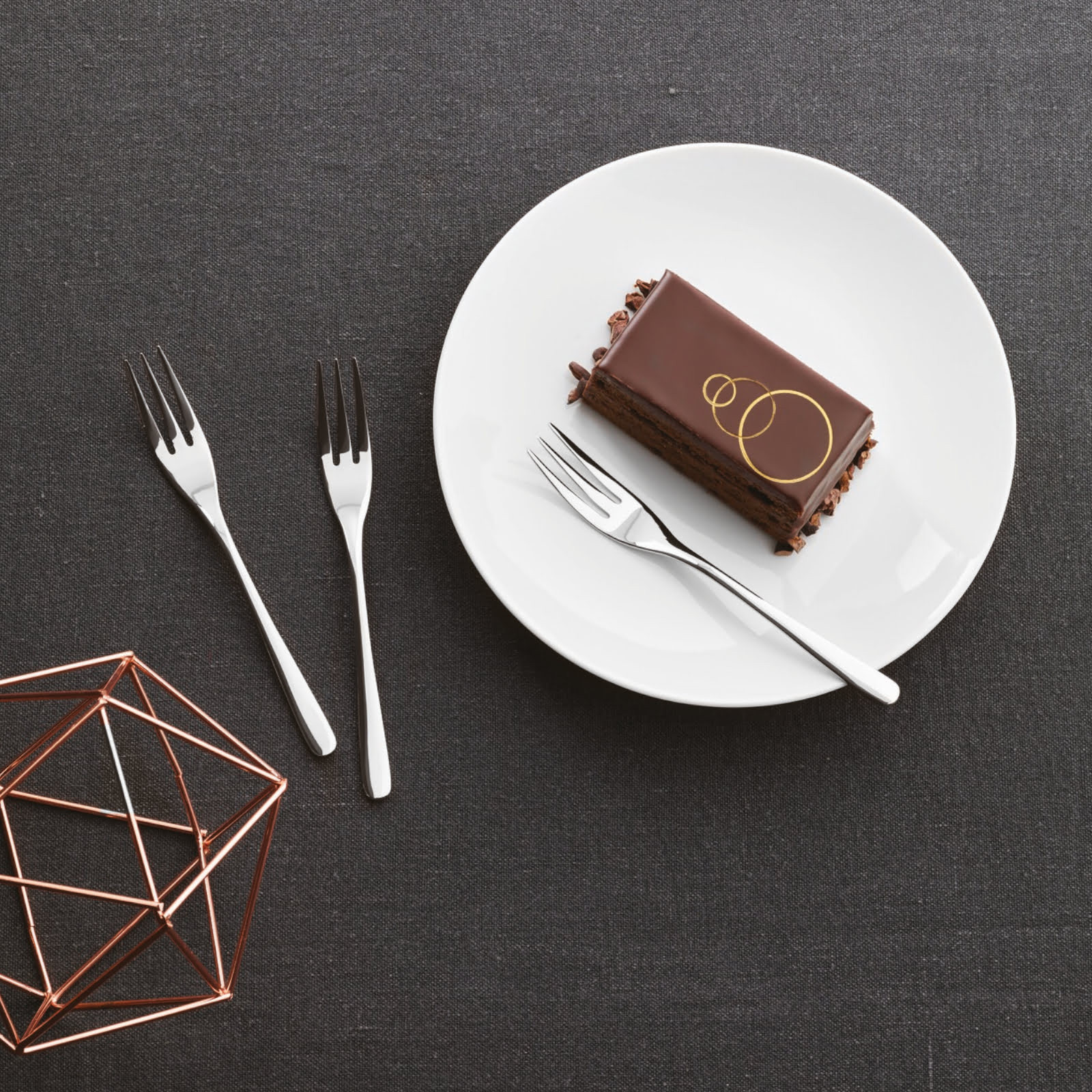 Sambonet Taste zestaw 6 widelczyków do ciasta