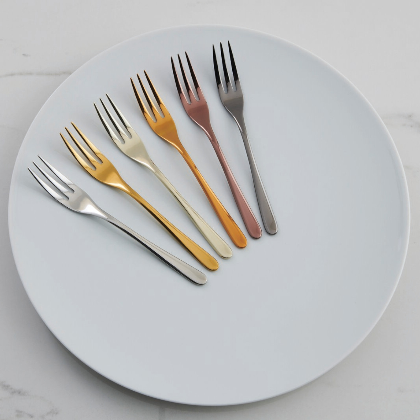 Sambonet Taste Party zestaw 6 widelczyków do ciasta