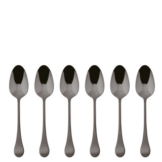 Sambonet Taormina zestaw 6 łyżeczek mokka czarne