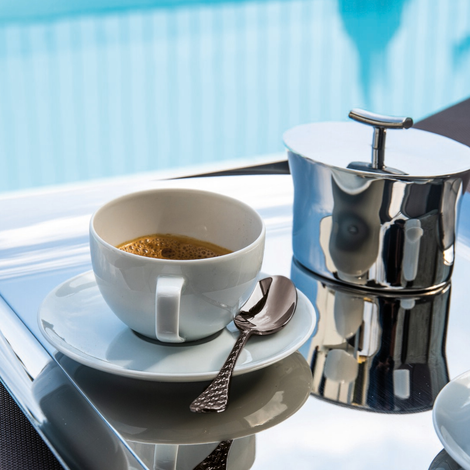 Sambonet Taormina zestaw 6 łyżeczek mokka czarne