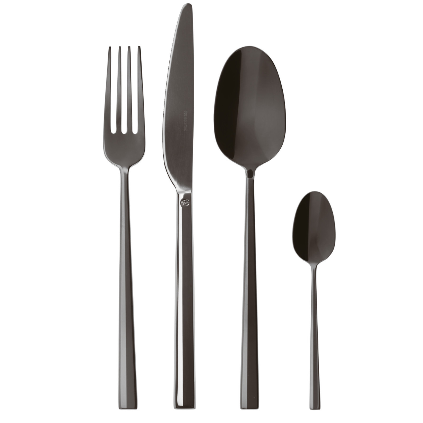 Sambonet Rock 24 cz. zestaw sztućców czarny