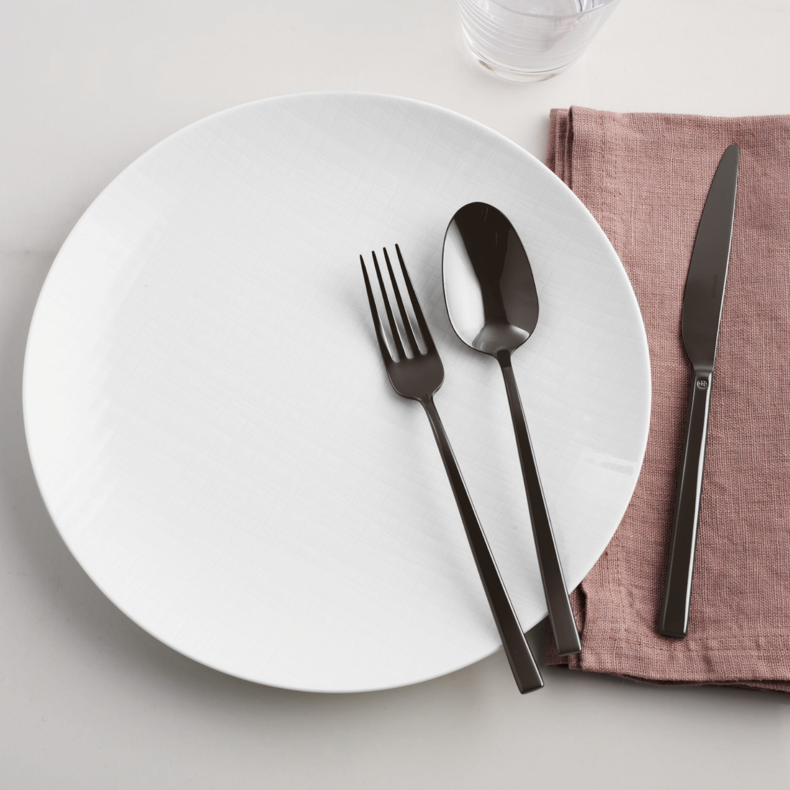 Sambonet Rock 24 cz. zestaw sztućców czarny