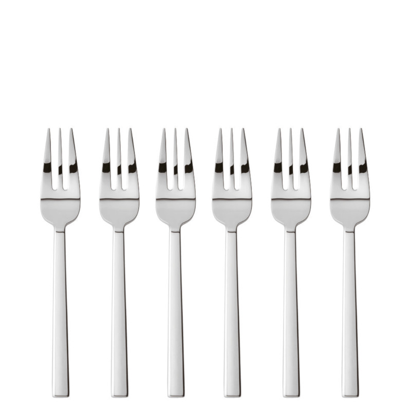 Sambonet Neutra zestaw 6 widelczyków do ciasta