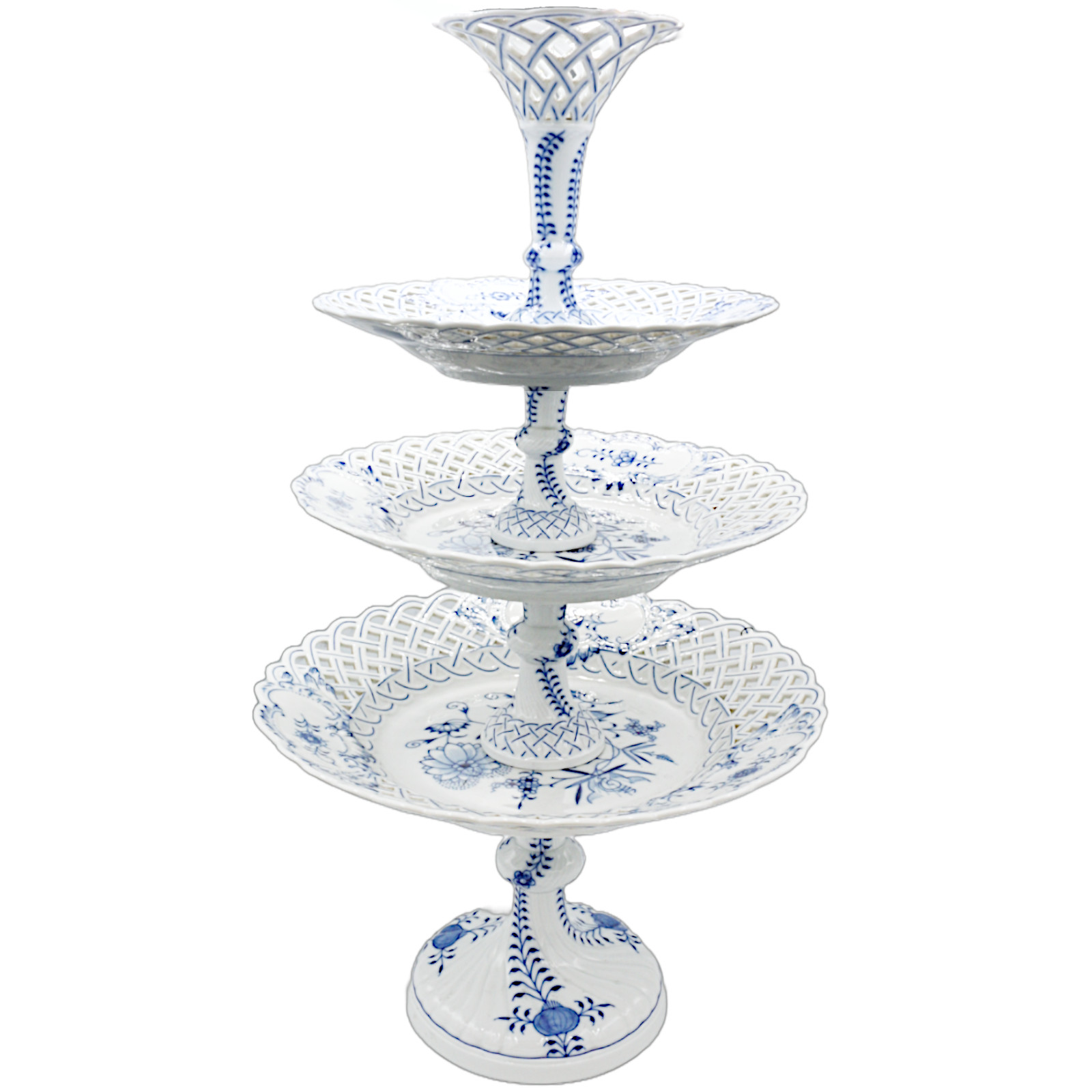 Meissen Etażera Wzór Cebulowy