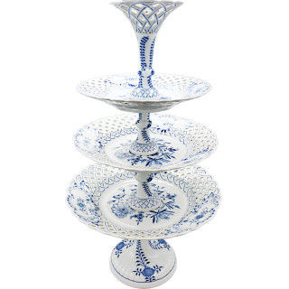 Meissen Etażera Wzór Cebulowy