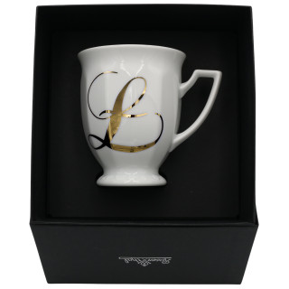 Kubek mały Maria Biała alfabet ,,Ł"