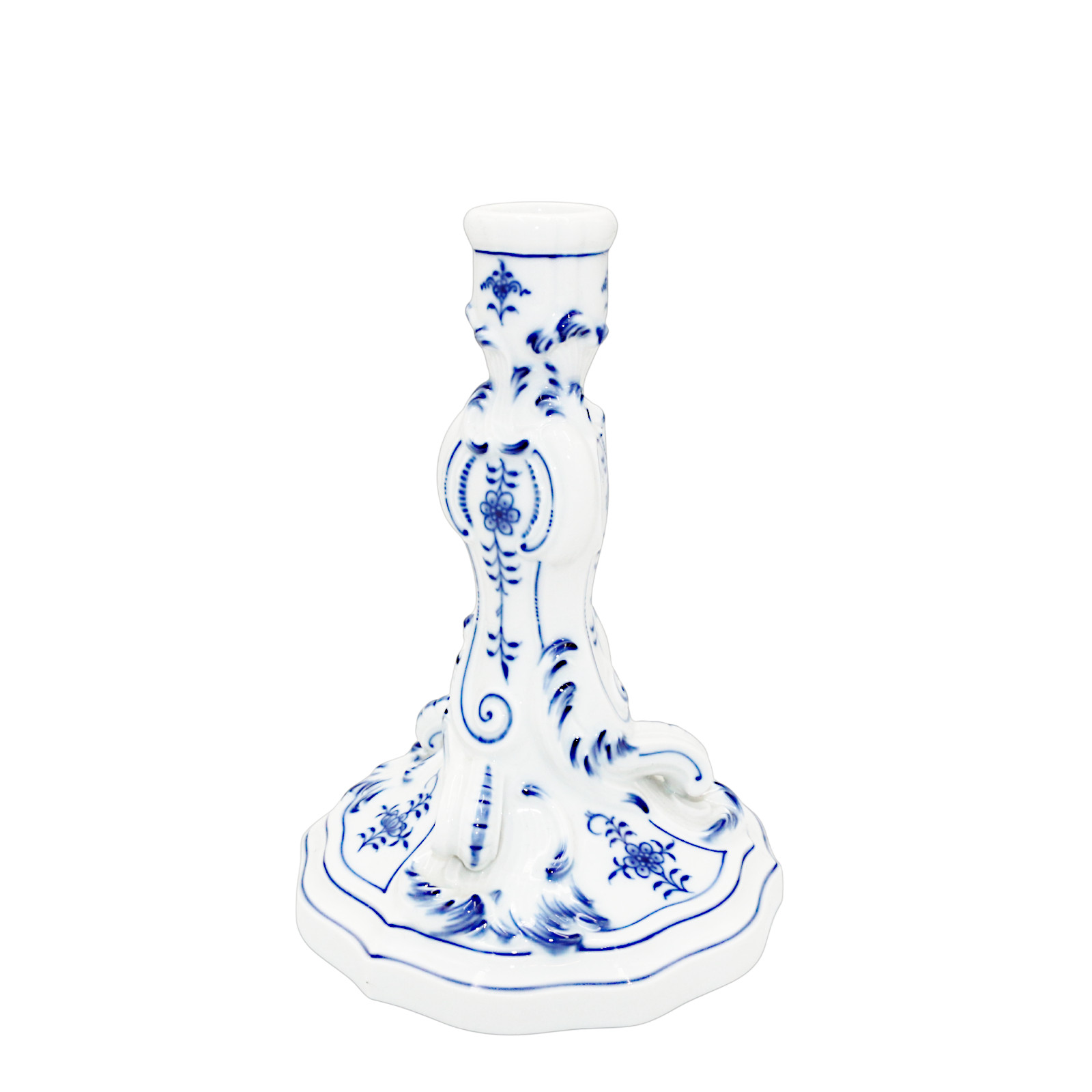 Meissen Świecznik Wzór Cebulowy