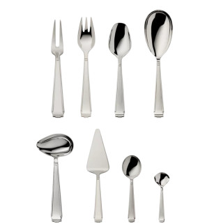 Zestaw sztućców 9 części Art Deco 925