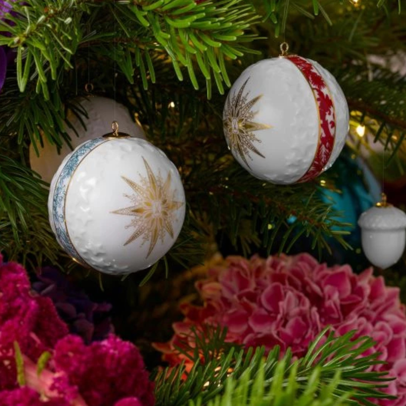 Meissen Bombka Star red