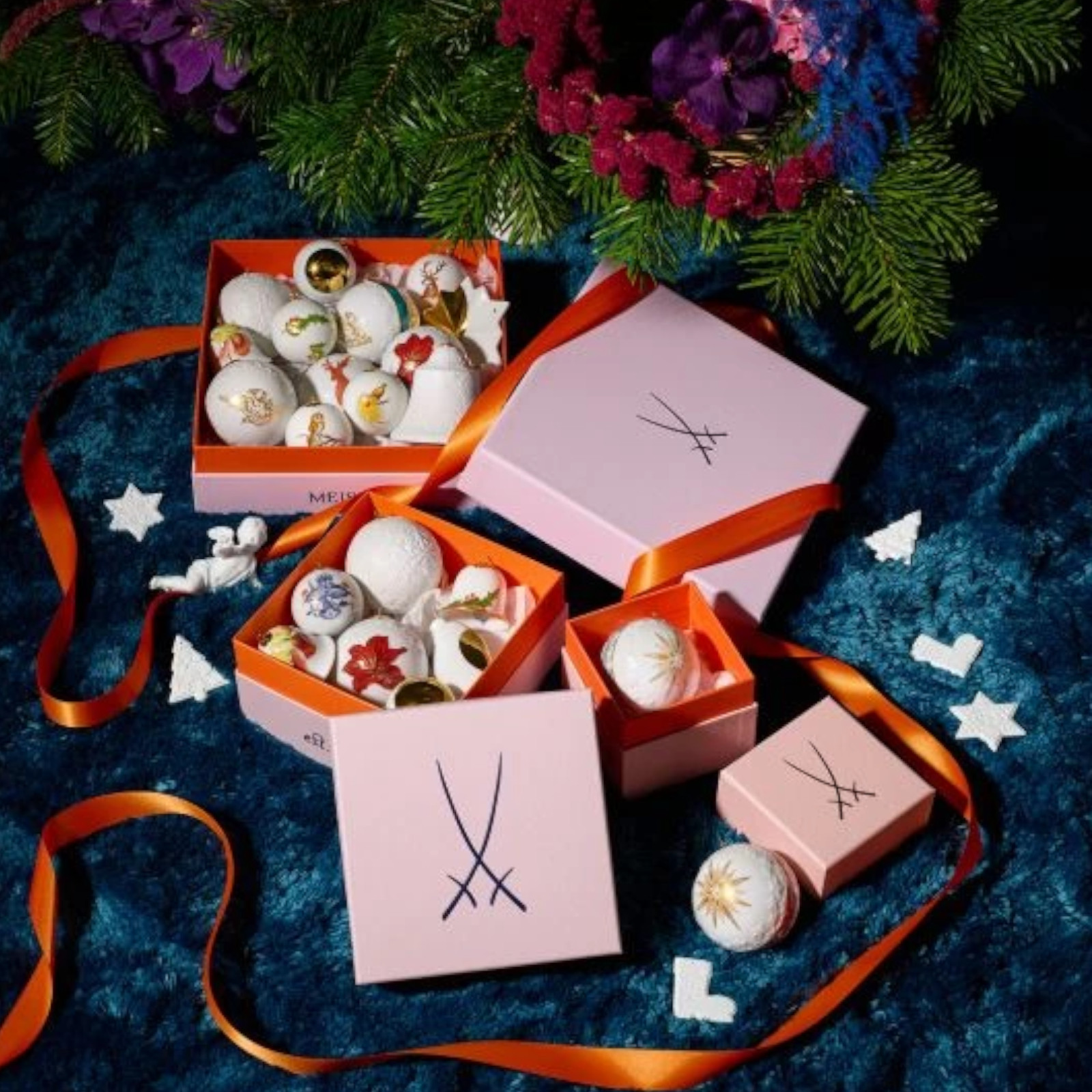 Meissen Bombka Star blue