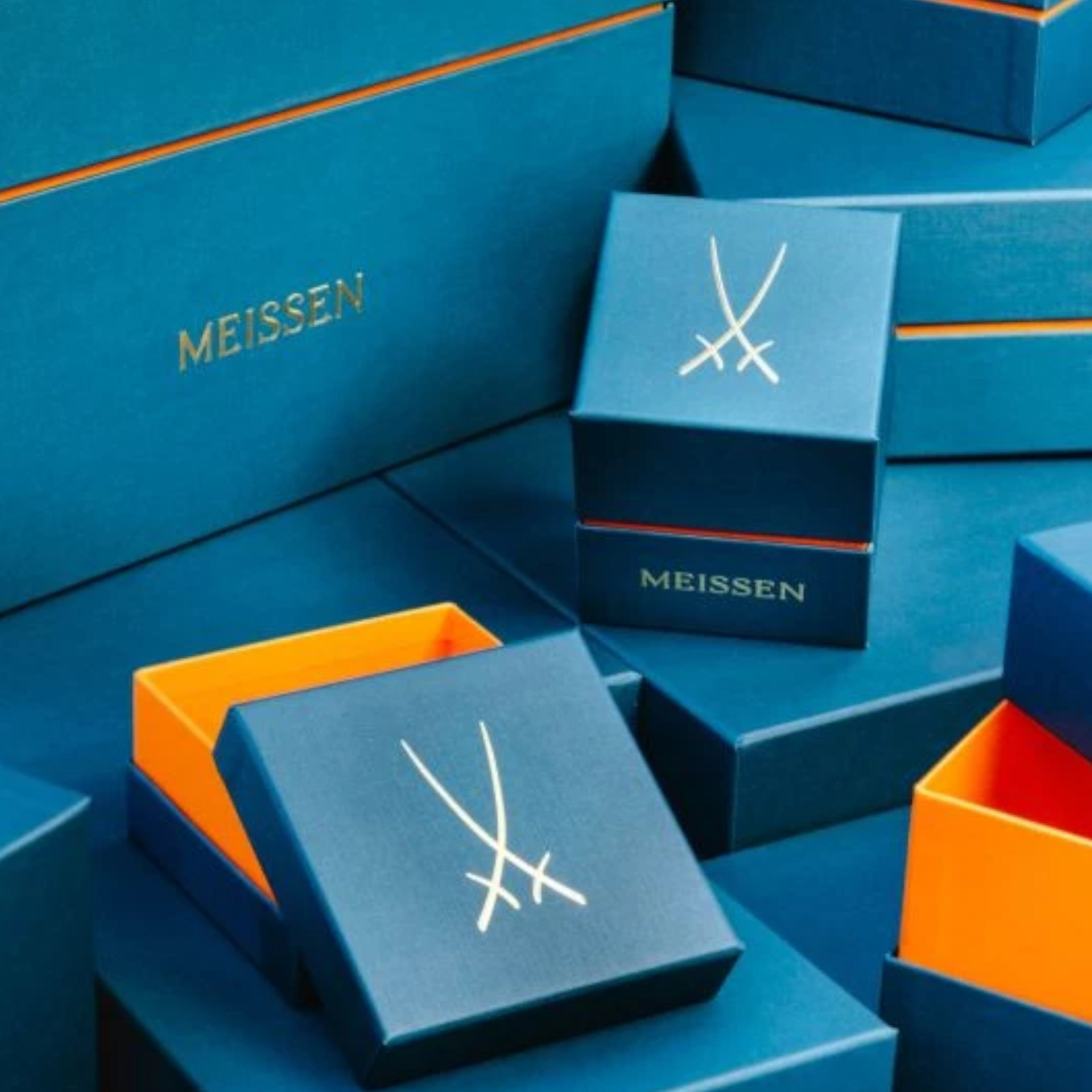 Meissen Bombka Star blue