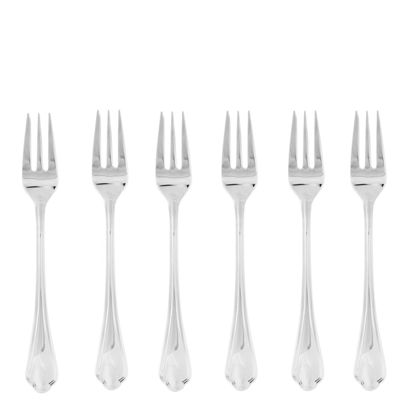 Sambonet Filet Toiras zestaw 6 widelczyków do ciasta