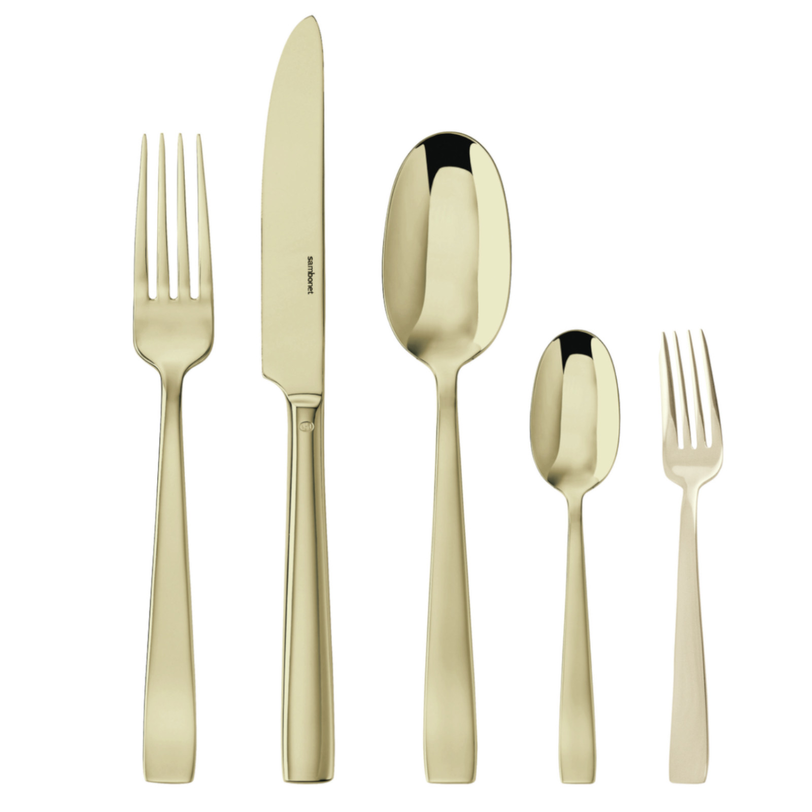 Sambonet Flat 30 cz. zestaw sztućców Szampan