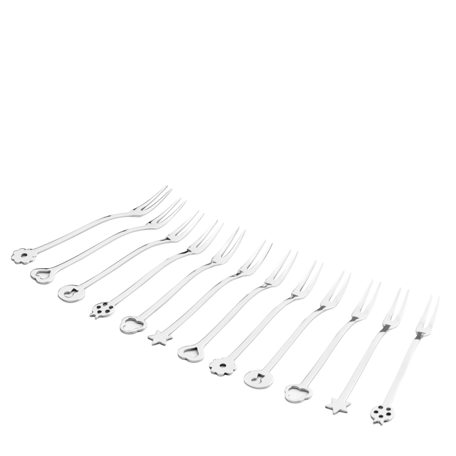Sambonet Fortuna zestaw 12 widelczyków koktajlowych