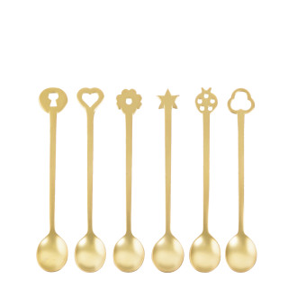Sambonet Zestaw 6 łyżeczek Party Antique złoty