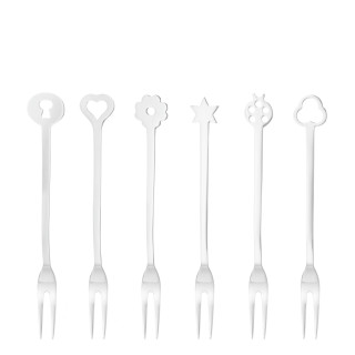 Sambonet Fortuna zestaw 6 widelczyków koktajlowych