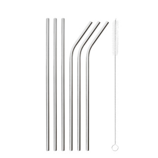 Sambonet Słomki stalowe - zestaw 6 szt