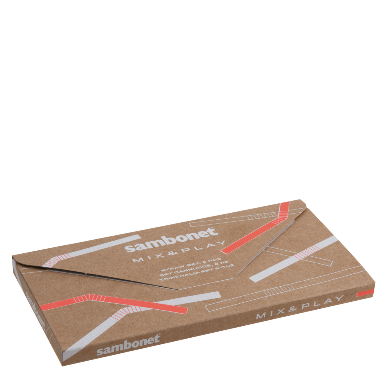 Sambonet Słomki stalowe - zestaw 6 szt