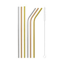 Sambonet Słomki stalowe MIX - zestaw 6 szt