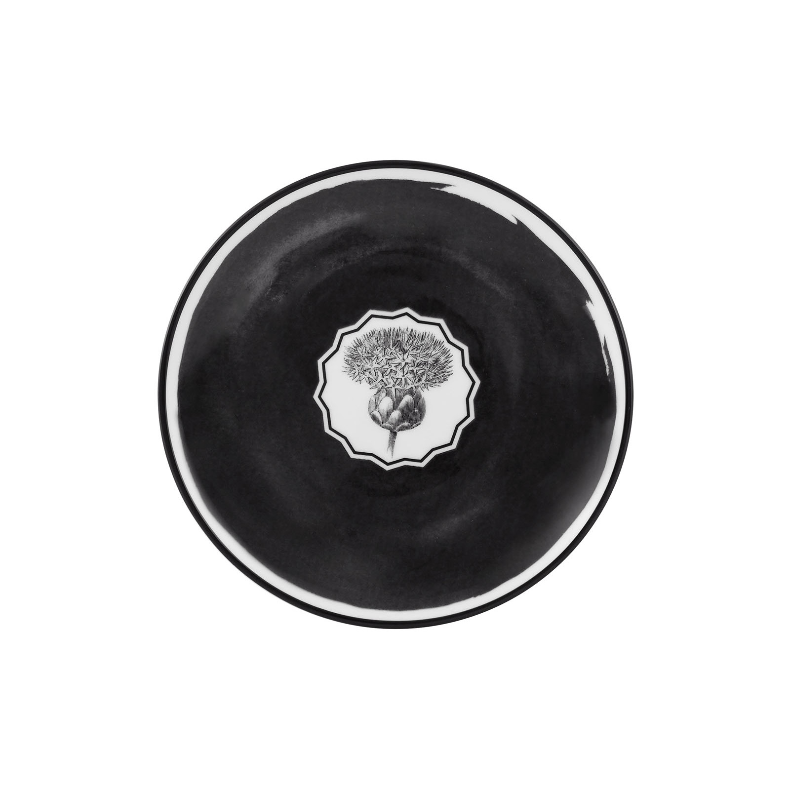 Vista Alegre talerz czarny 16 cm Herbariae