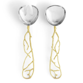 Zestaw do serwowania Butterfly Ginko Gold Michael Aram