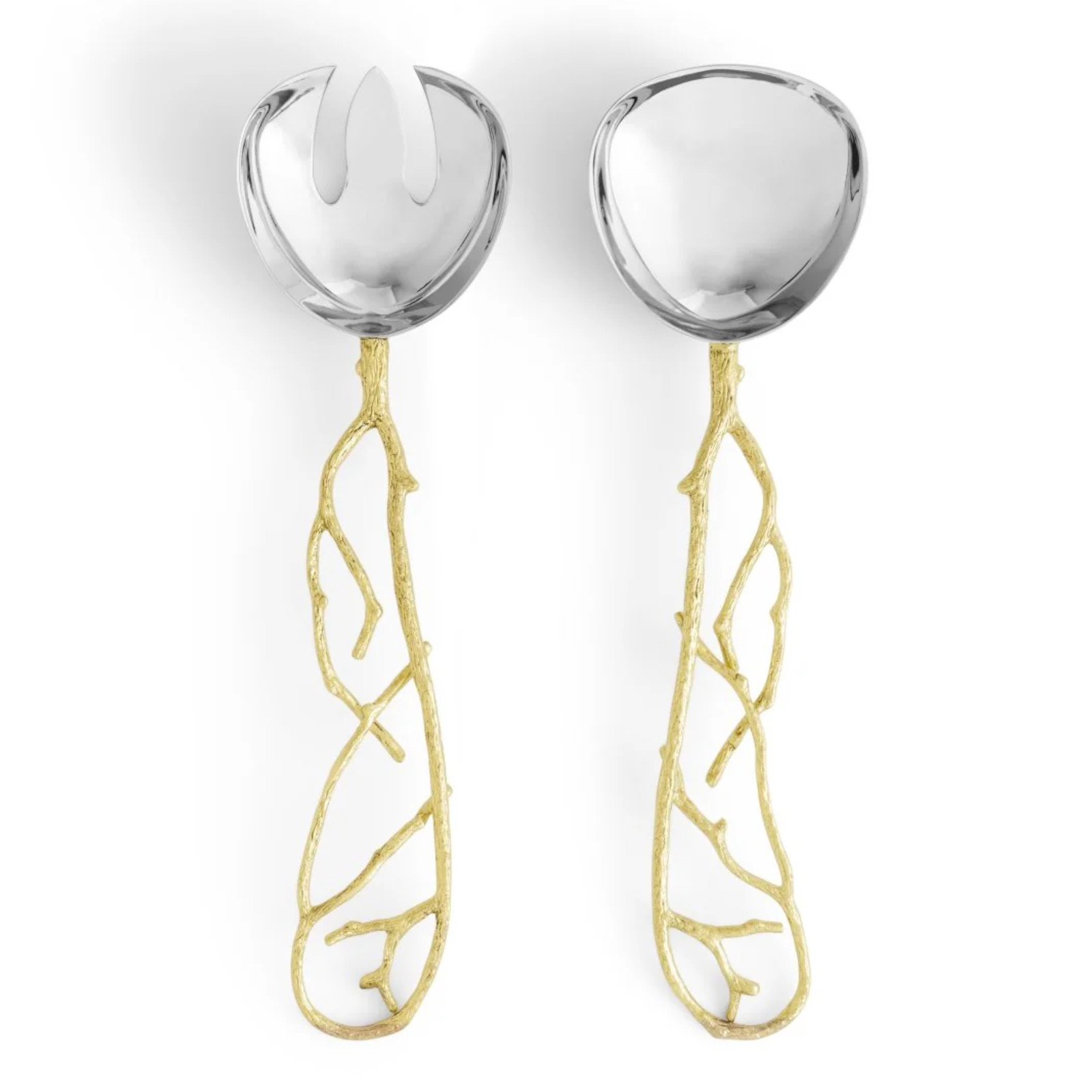 Zestaw do serwowania Butterfly Ginko Gold Michael Aram