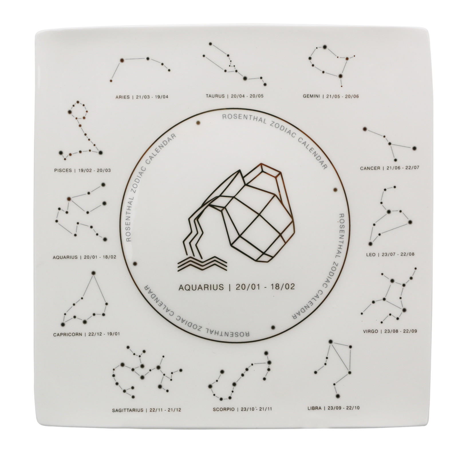 Talerz Znak Zodiaku Wodnik