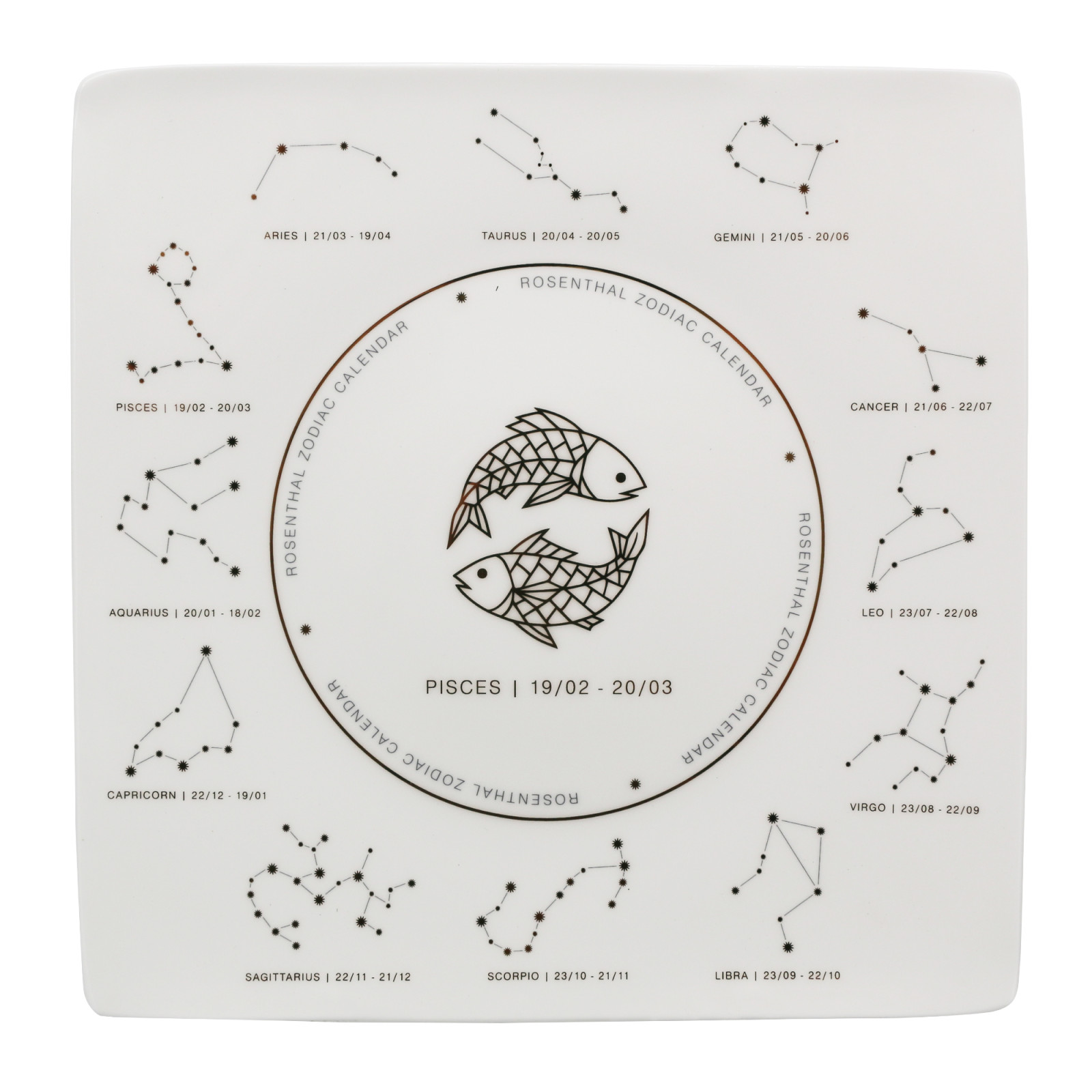 Talerz Znak Zodiaku Ryby