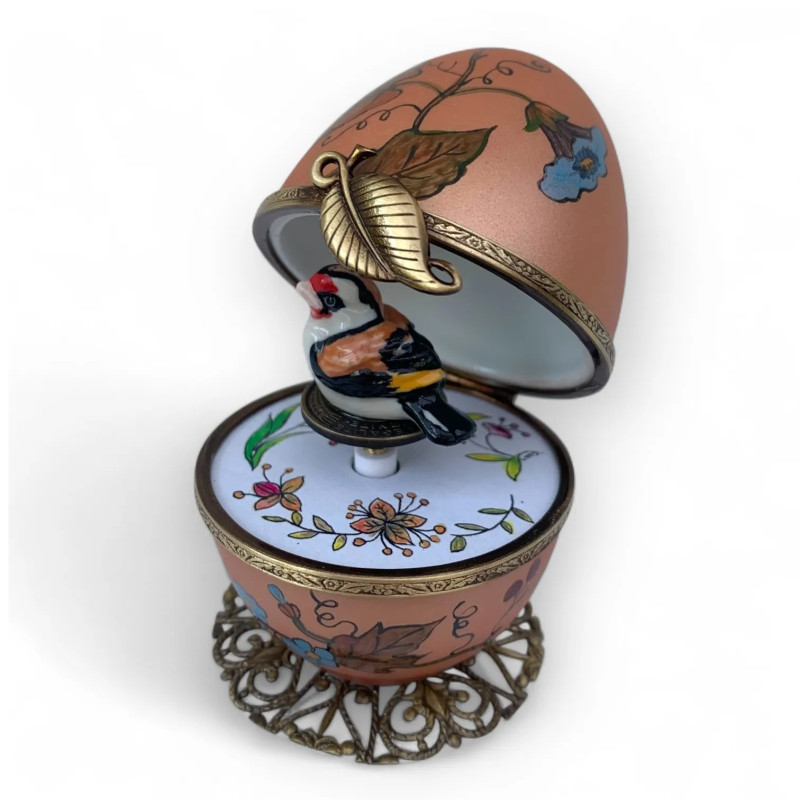 Jajko pozytywka miedziana Ptak