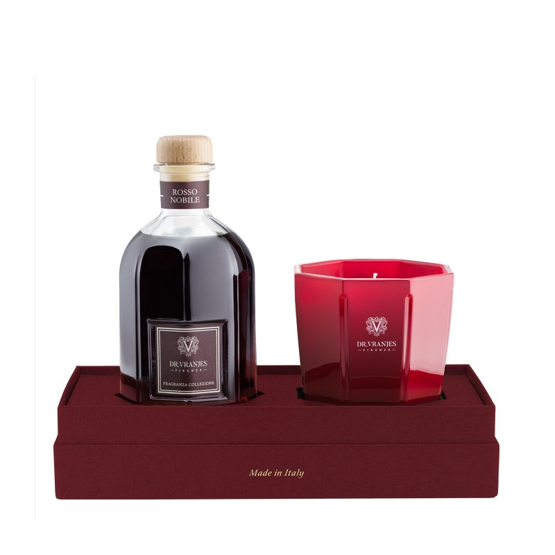 Zestaw Rosso Nobile świeca 200g+butelka 250ml Dr.Vranjes