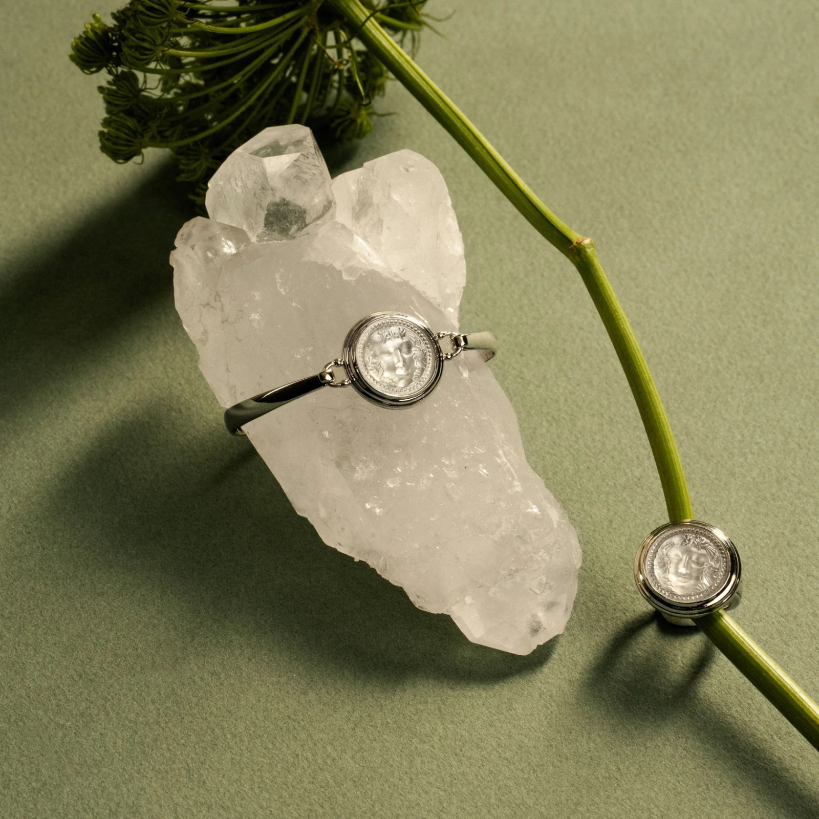 Bransoletka Masque srebna Lalique