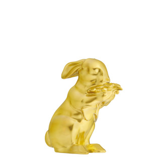 Zając Amelia złoty-porcelanowa figurka Furstenberg