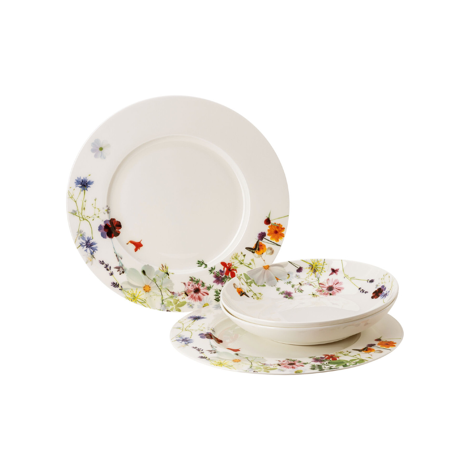 Zestaw 4cz. Wiosenny Ogród -talerze