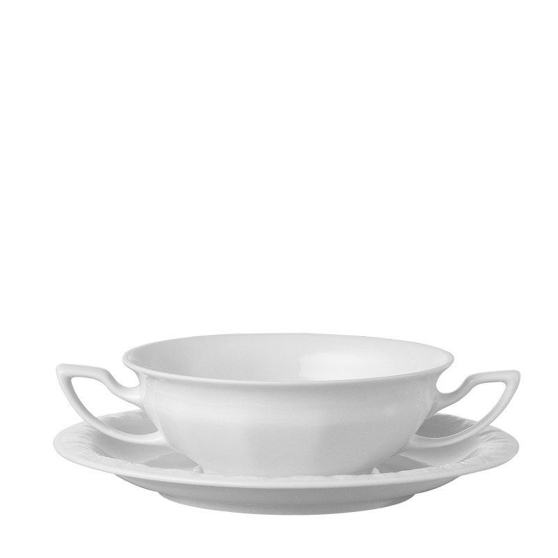 Bulionówka z podstawką Maria Biała