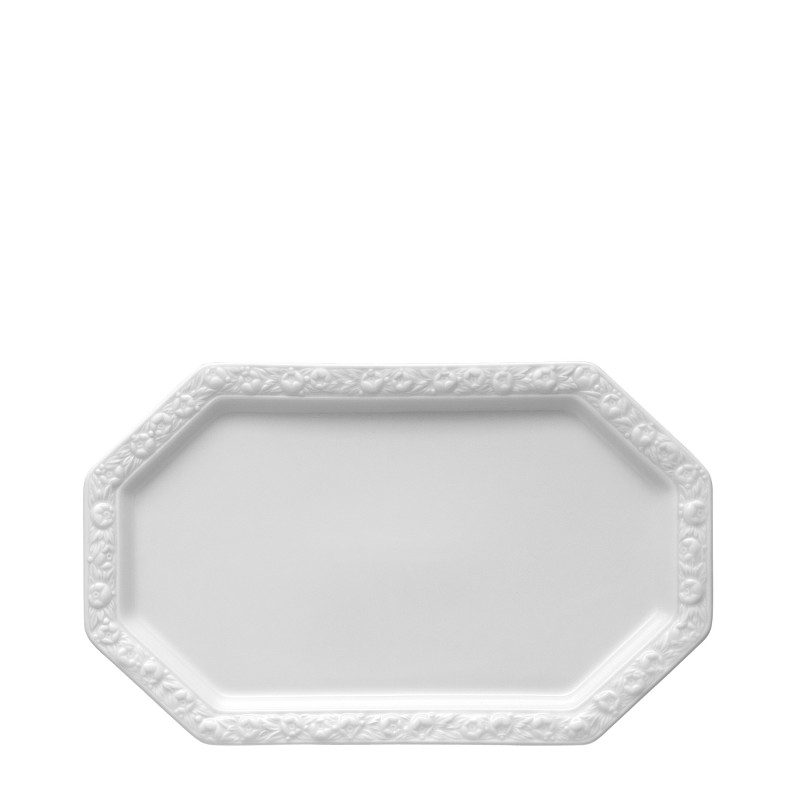 Taca na cukiernicę i mlecznik 27 cm Maria Biała