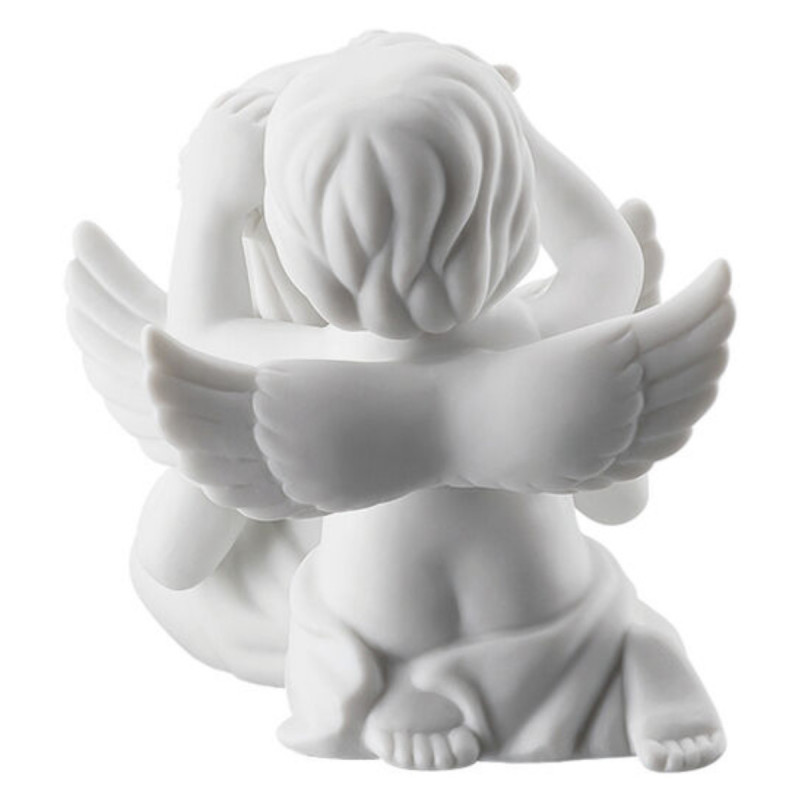 Para aniołów małych z kwiatami