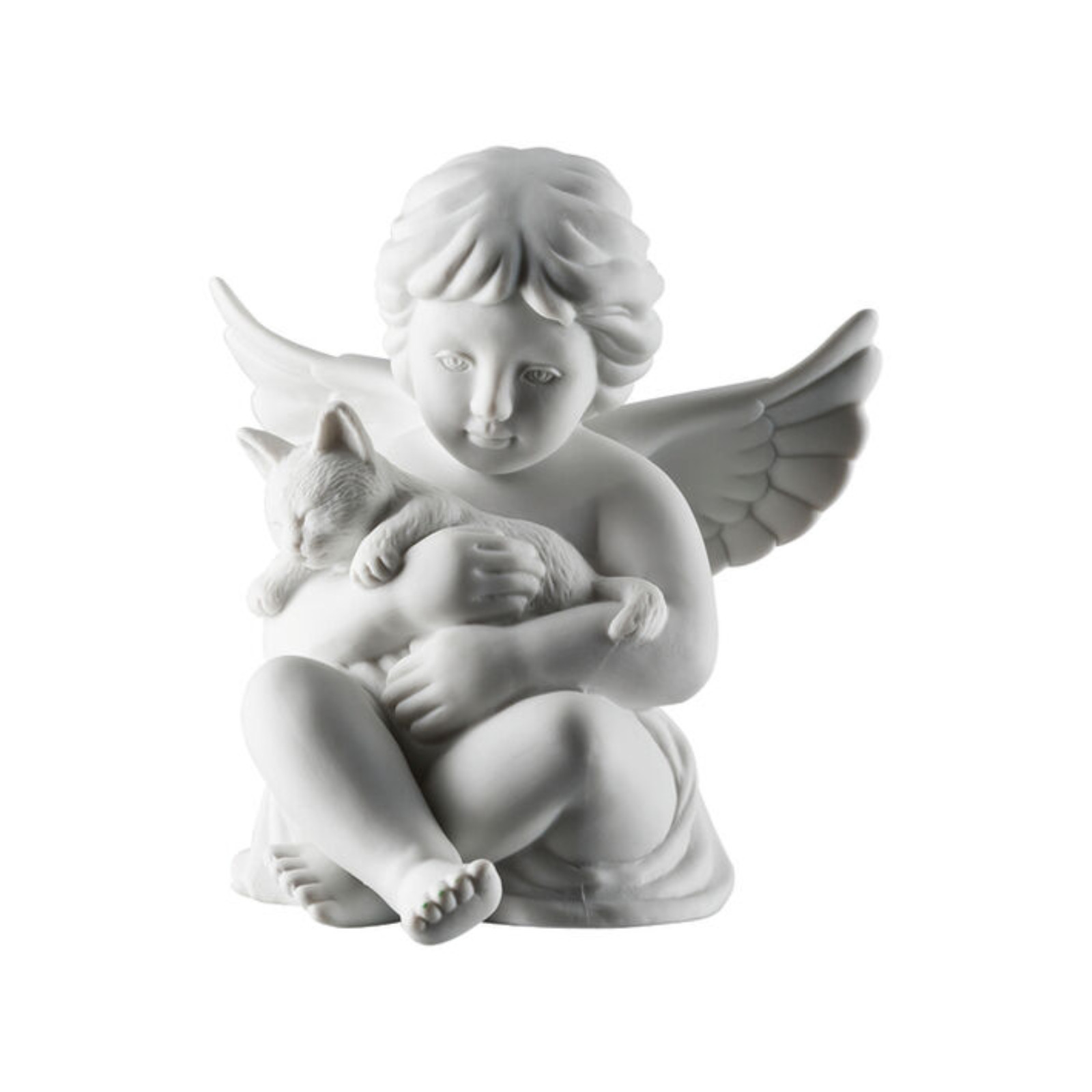 Anioł duży z kotem