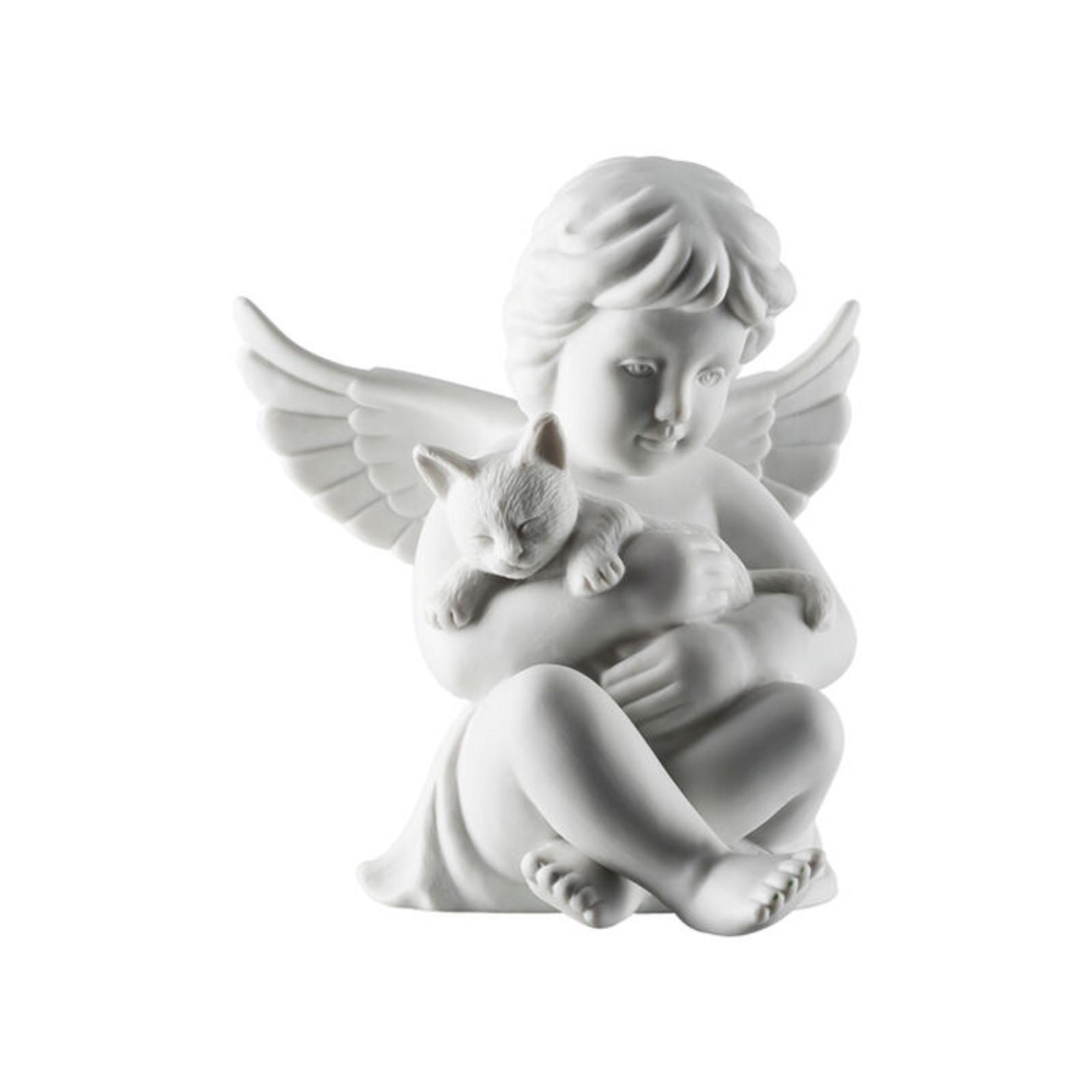 Anioł duży z kotem