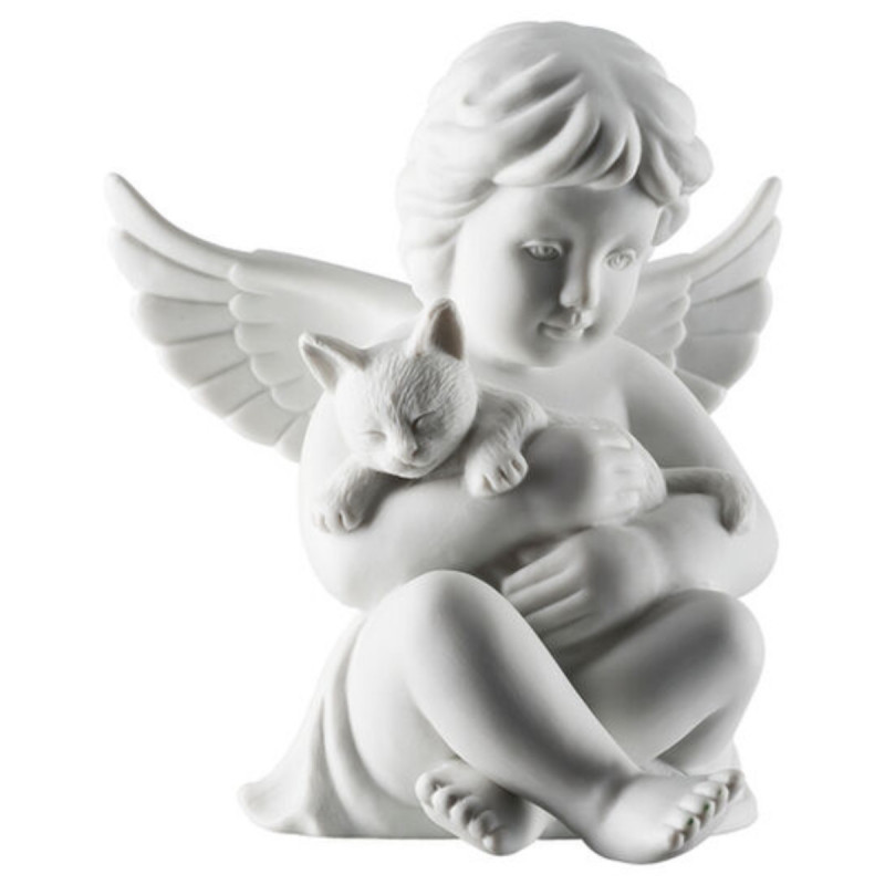 Anioł duży z kotem