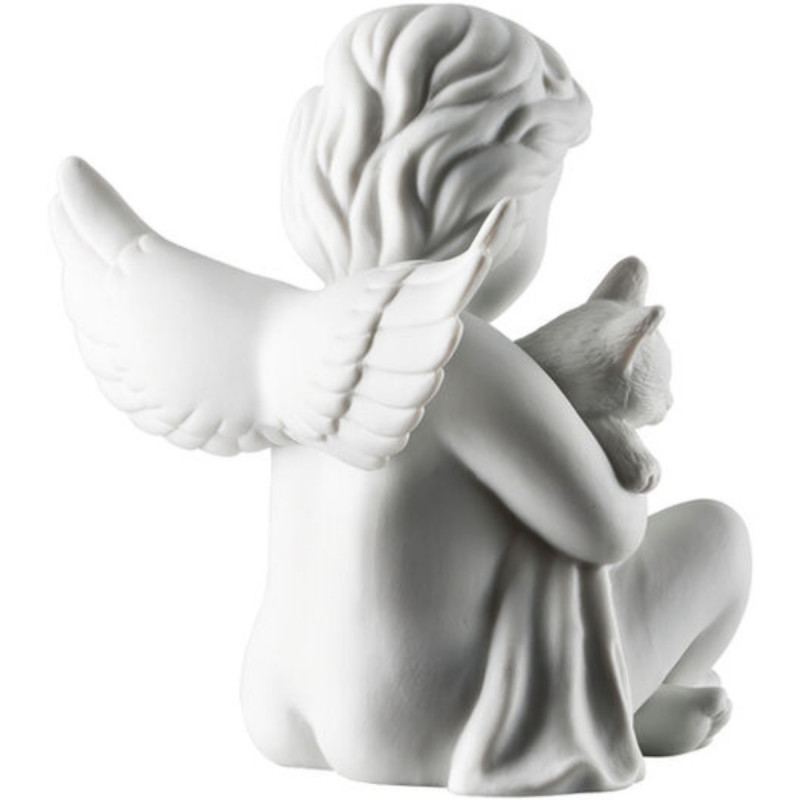 Anioł duży z kotem