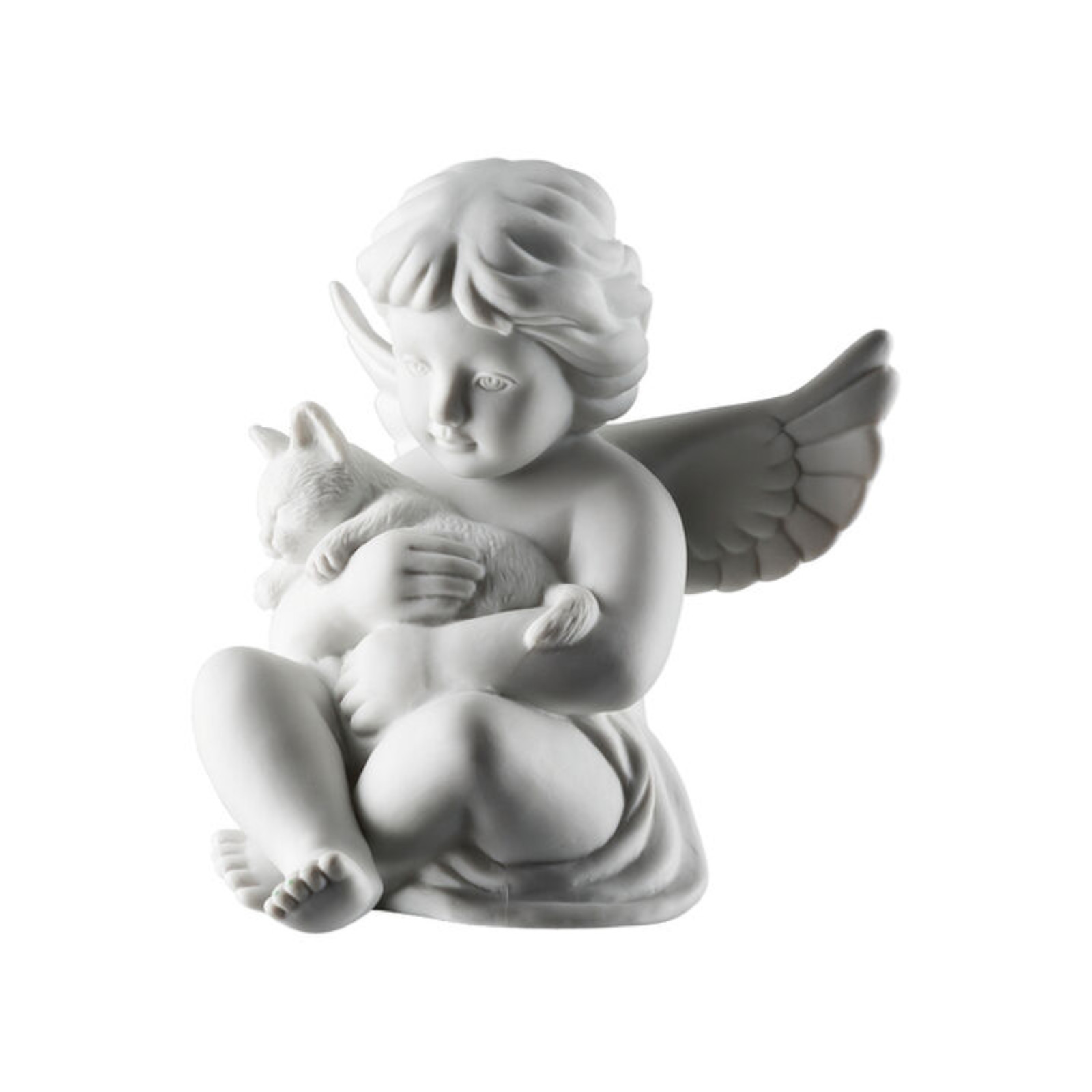 Anioł duży z kotem