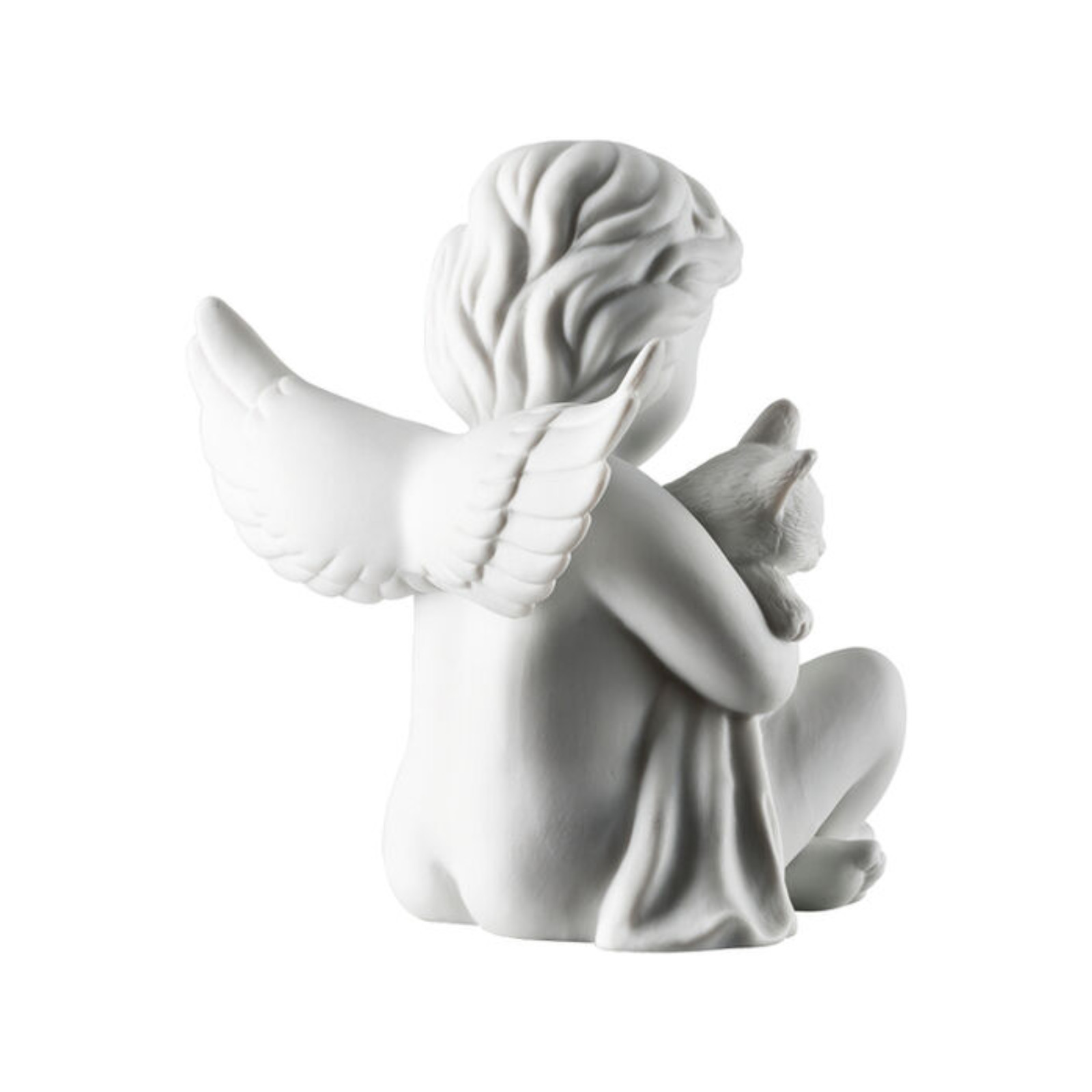 Anioł mały z kotem