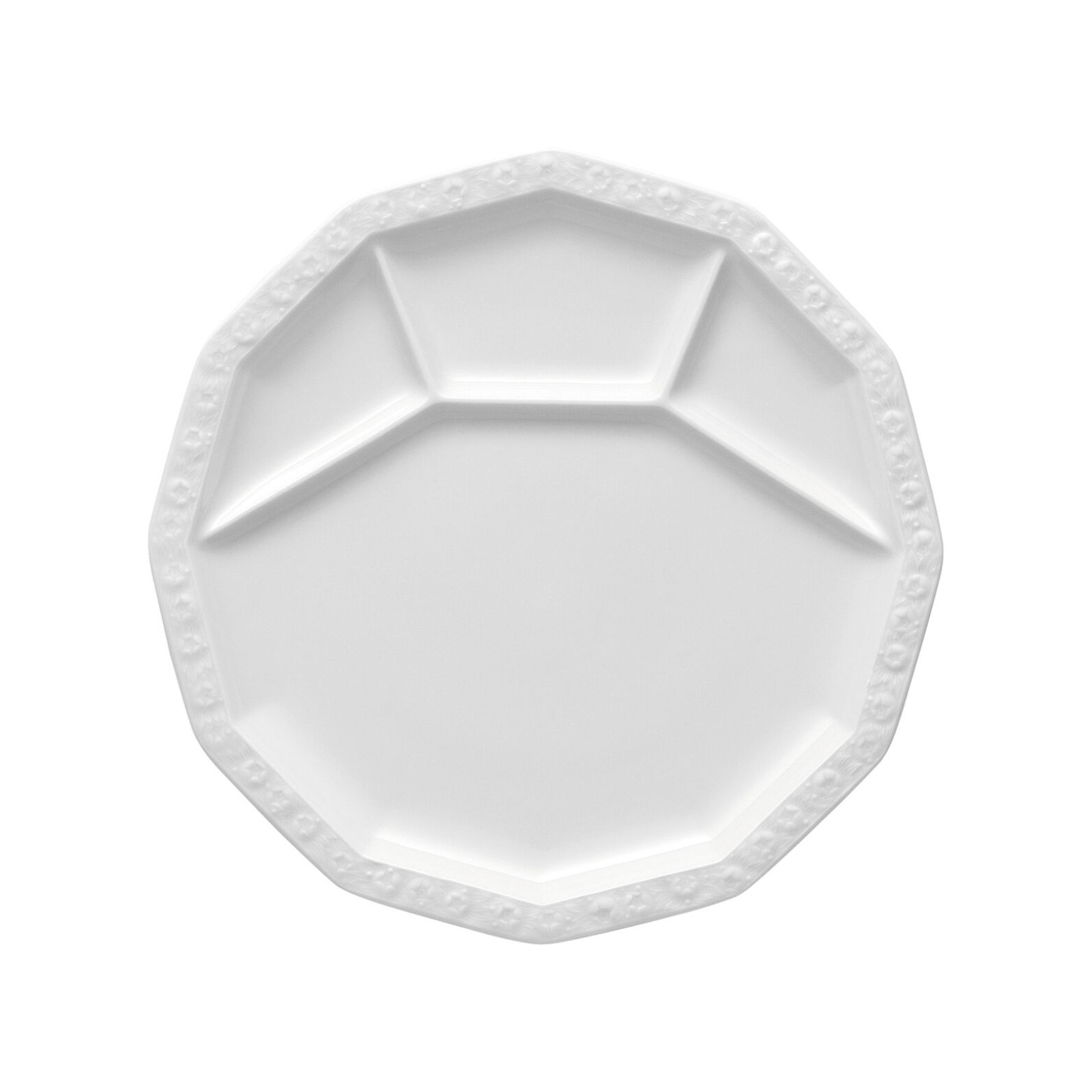 Talerz dzielony 28 cm Maria Biała
