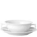 Bulionówka z podstawką Sanssouci White