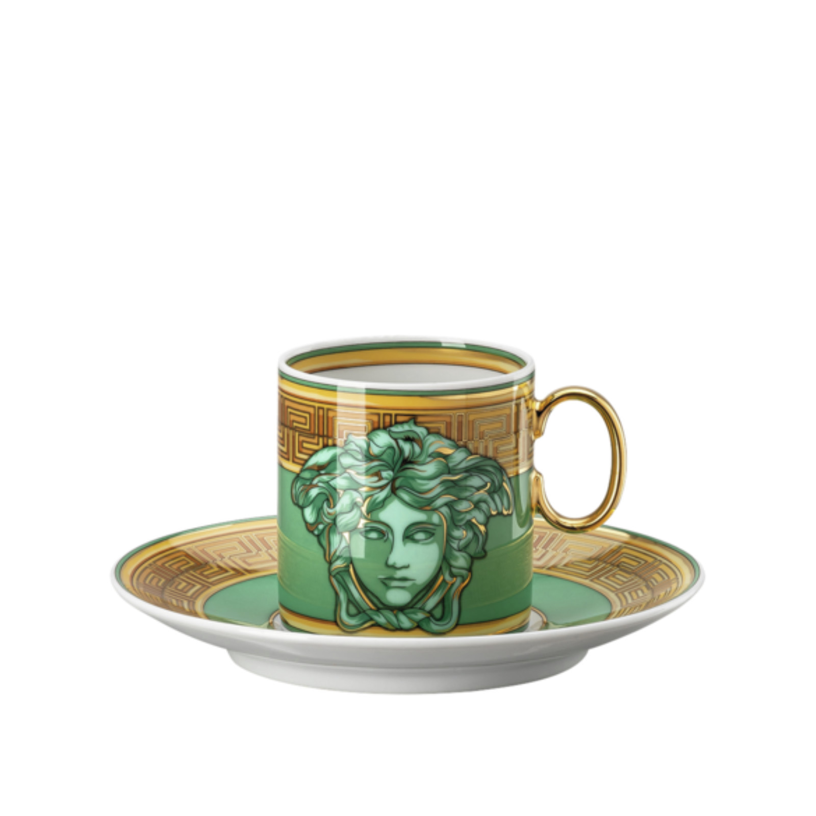 Filiżanka do espresso Versace Medusa Amplified Green Coin