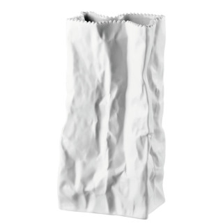 Wazon 22 cm Paper Bag biały